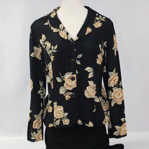 Vintage Norton‎ McNaughton Blazer Style Blouse Size 8